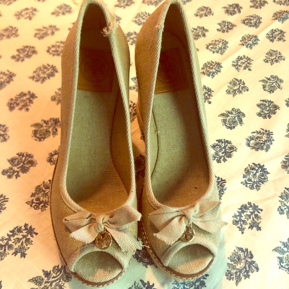 Tory Burch Jackie espadrille wedge, new!